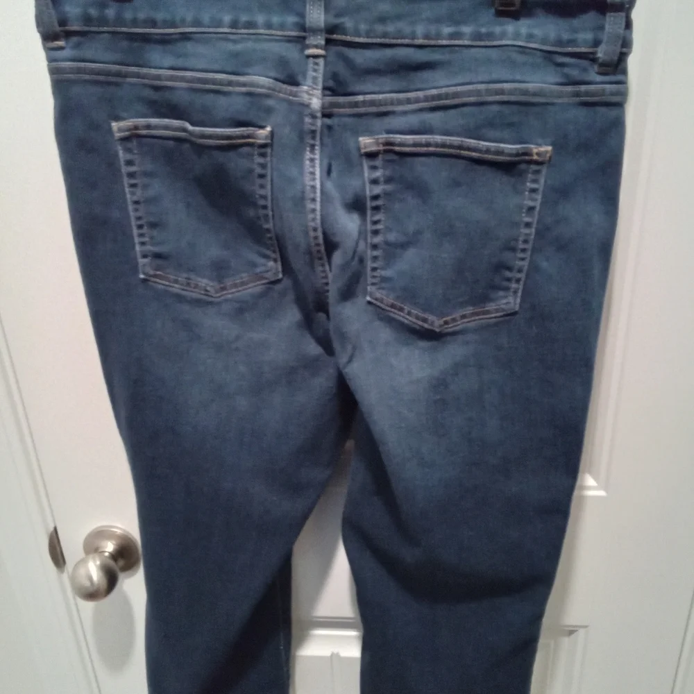 Chaps Plus Size Size 14 Classic Denim Capris Blue Jeans 20" Inseam - Picture 4 of 11